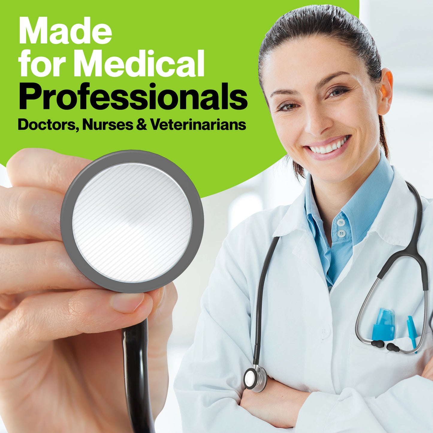 Durabasics Classic 3, Cardiology 3 & Cardiology 4 Accessories Kit for Littmann Stethoscope Replacement Parts & Littmann Stethoscope Parts - Fits Classic III, Cardiology III & IV - Grey