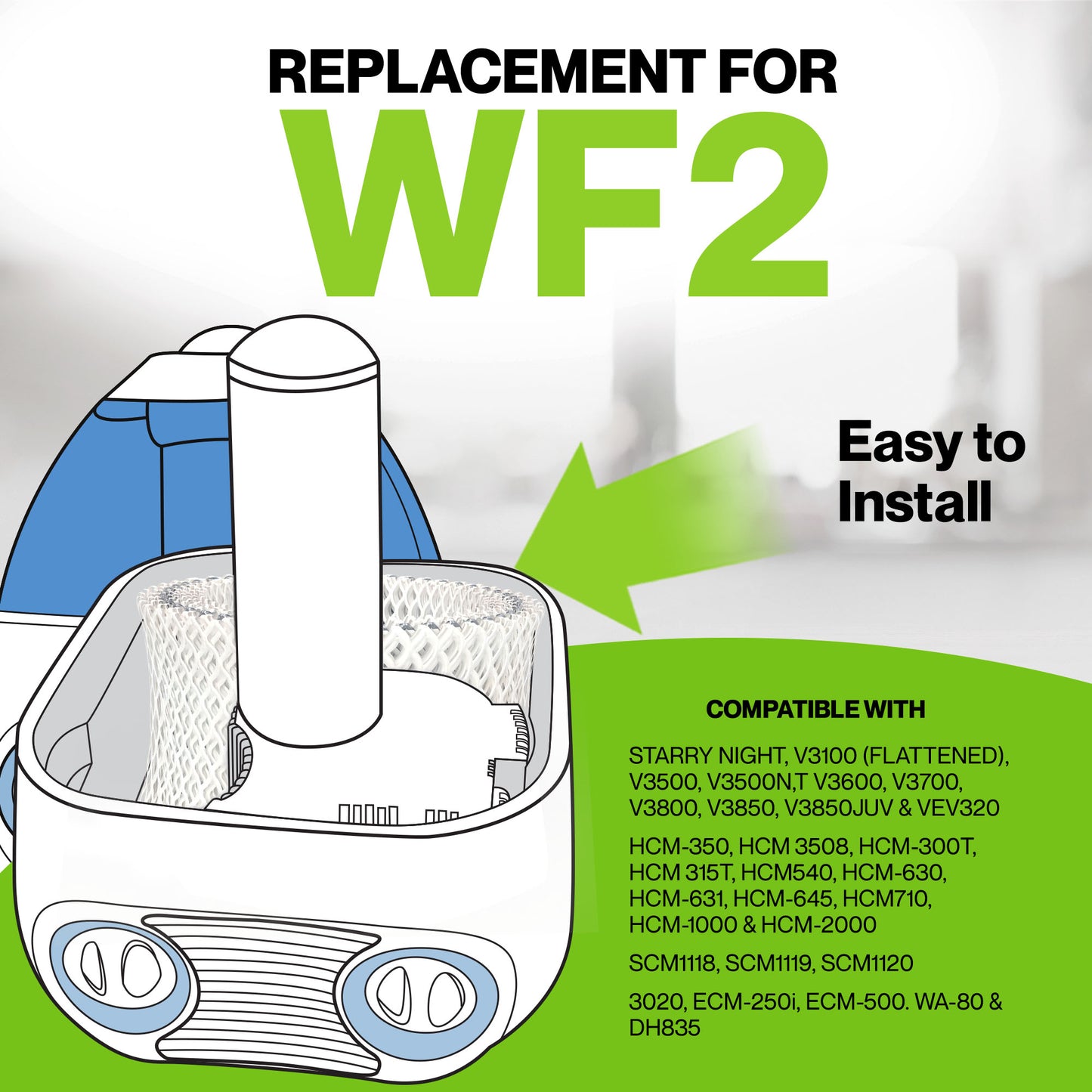Protec WF2 Compatible Filter 4 Pack