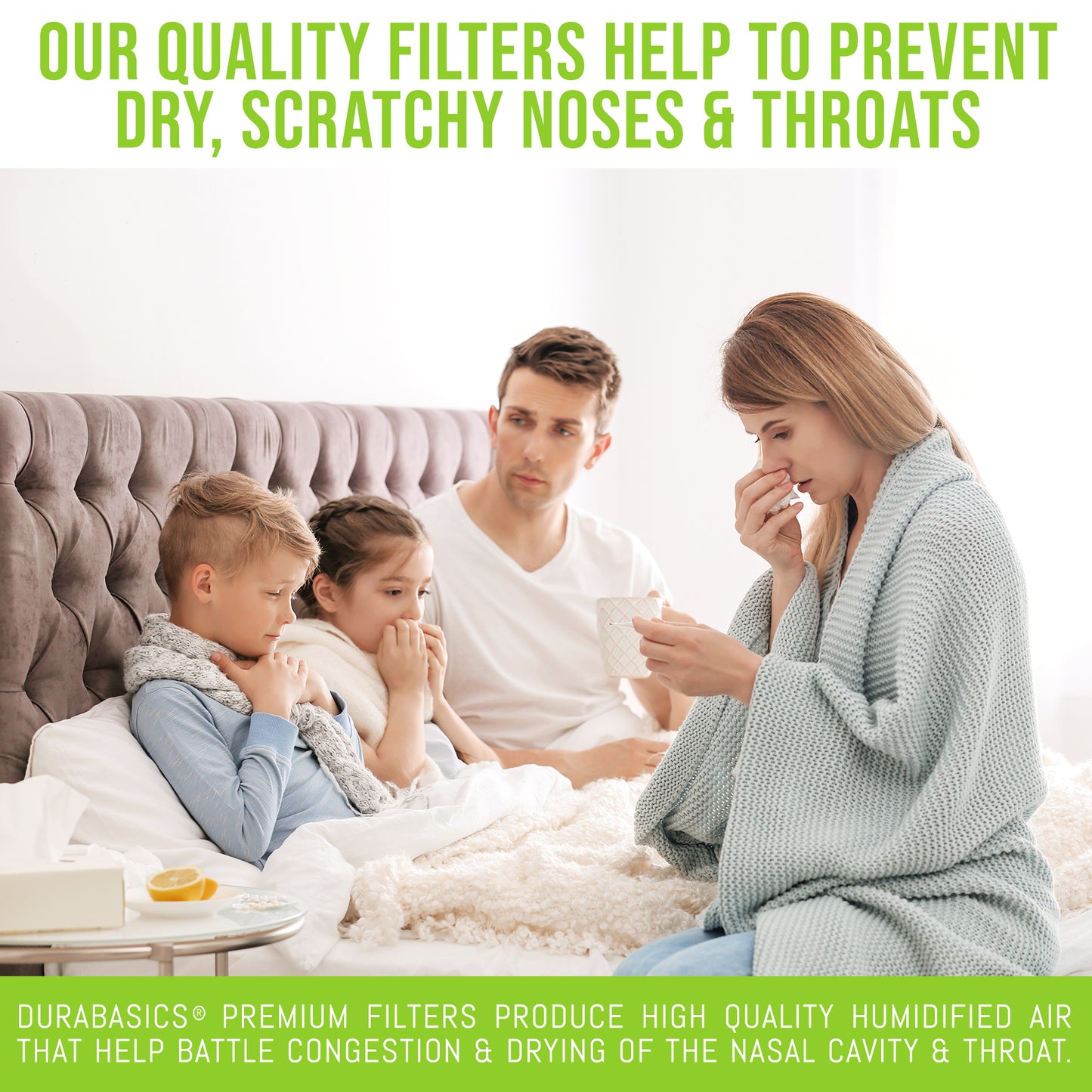 Durabasics 4 Pack of Premium Humidifier Filters Compatible with Honeywell Humidifier Filter T, Replacements for Honeywell Humidifier Filter T, HTF600 Honeywell Humidifier Filter, HEV615 & HEV620