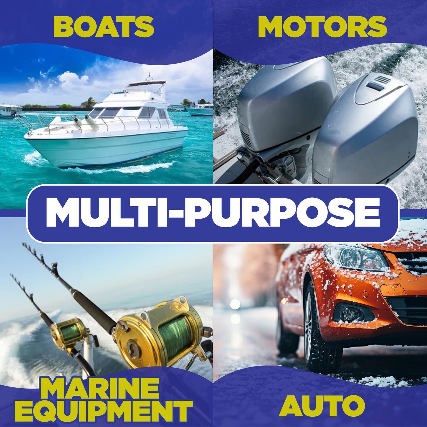 [1 Gallon] Salt Remover Concentrate - Salt Gone for Boats - Marine Engine Flush - Perfect for Outboard Motor Flush & Washing Salt Deposits - Remove Salt Deposits for Autos
