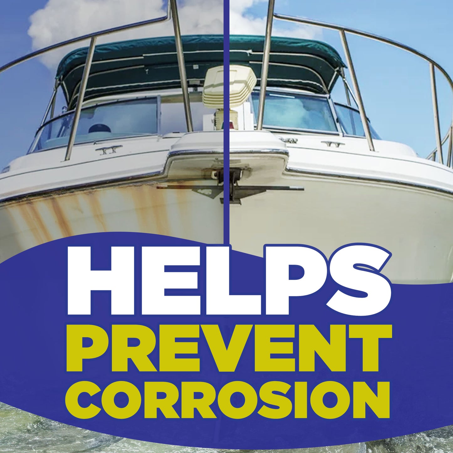 [1 Gallon] Salt Remover Concentrate - Salt Gone for Boats - Marine Engine Flush - Perfect for Outboard Motor Flush & Washing Salt Deposits - Remove Salt Deposits for Autos