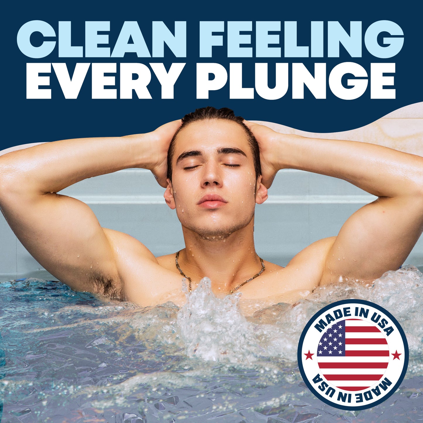 Durabasics 3in1 Cold Plunge Water Treatment – Helps Maintain Clear, Fresh-Looking Water | Cold Plunge Cleaner & Water Stabilizer | 32-Week Supply | Easy to Use | Ice Bath Water Treatment – 32 oz