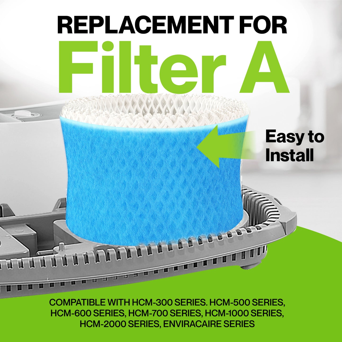 6 Pack of Premium Humidifier Filters | Compatible with Honeywell Humidifier Filter HAC-504, HAC-504AW & Honeywell Filter A | Replacement for Honeywell Filter HCM 350 & Other Cool Mist Humidifiers