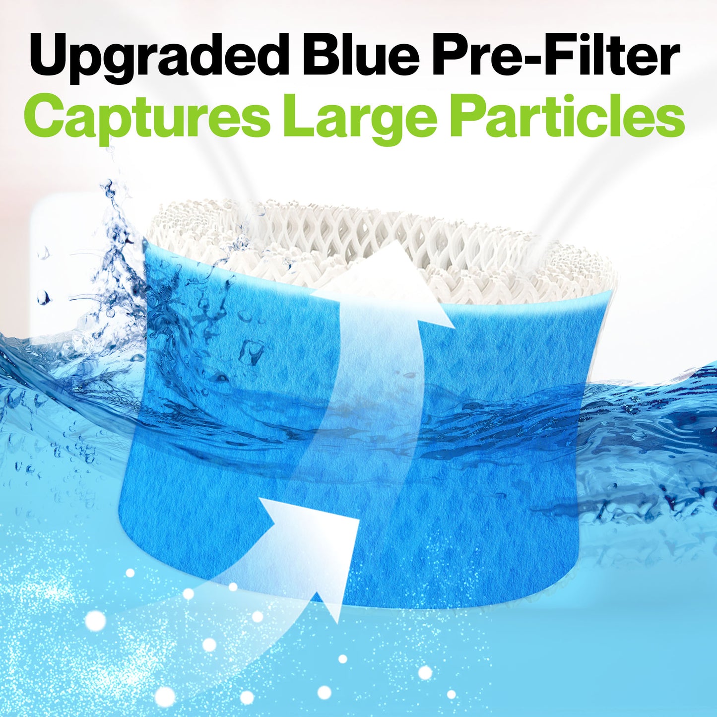 6 Pack of Premium Humidifier Filters | Compatible with Honeywell Humidifier Filter HAC-504, HAC-504AW & Honeywell Filter A | Replacement for Honeywell Filter HCM 350 & Other Cool Mist Humidifiers