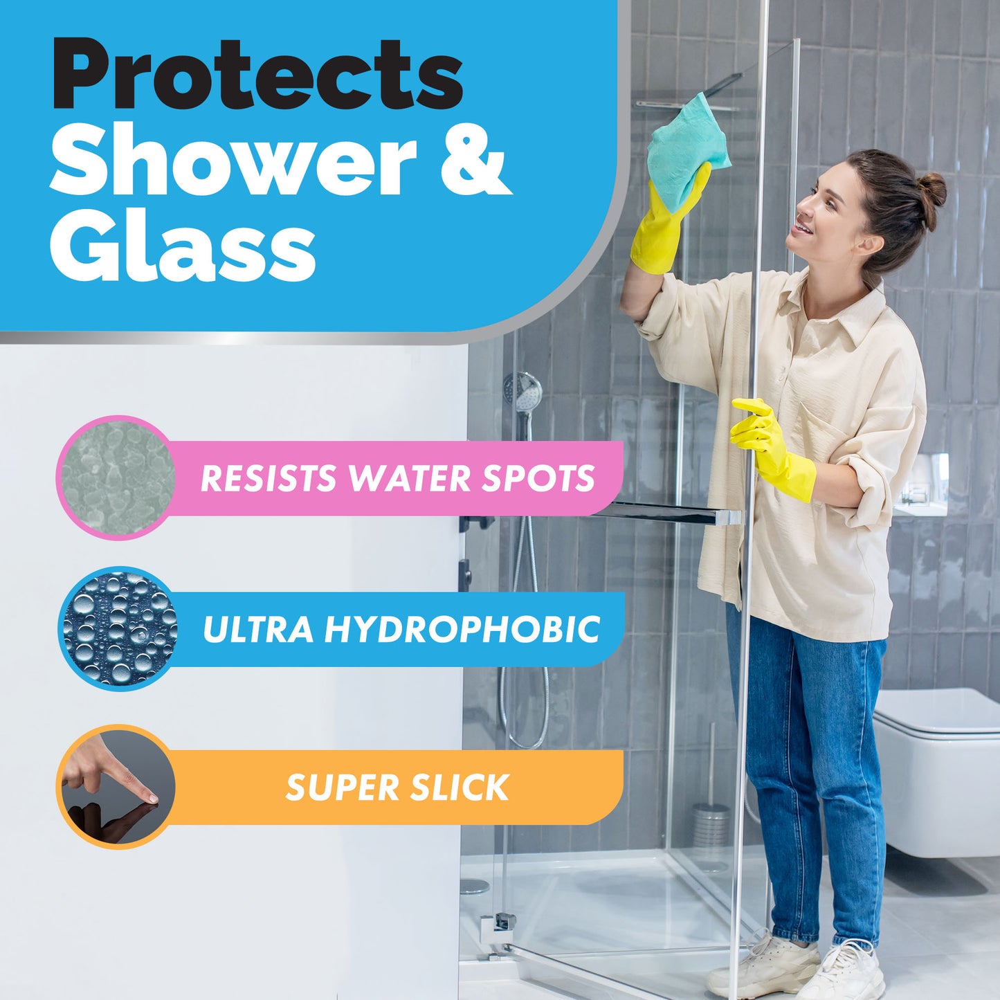 2 Pack [12 Oz] Home Ceramic Coating Spray Kit - Shine, Seal & Protect Kitchen & Bath Surfaces - High Shine - Repels Stains & Grime Effortlessly - Use on Stainless Steel, Sinks, Countertops, Glass