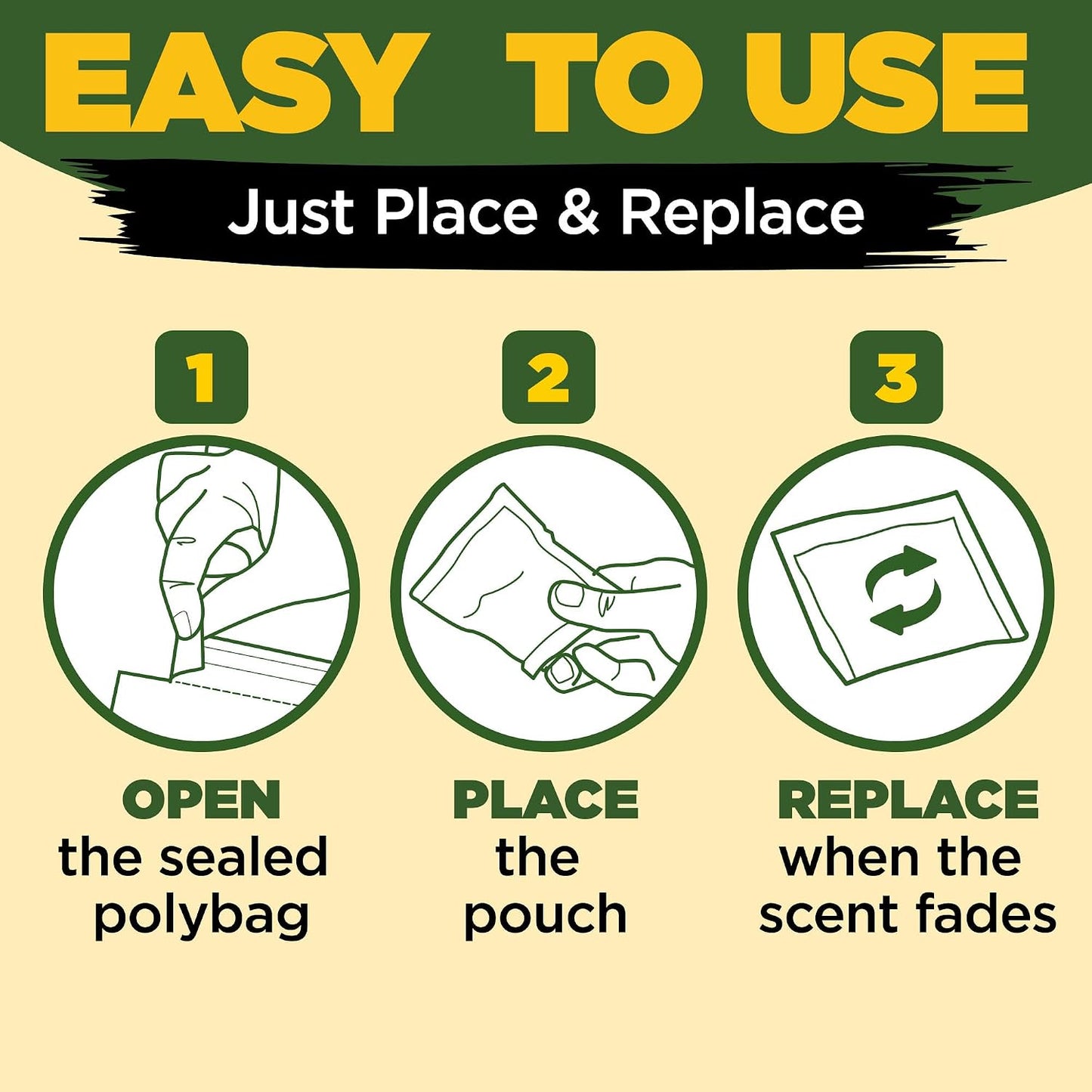 Durabasics Mouse Repellent Pouches, 20 Individually Sealed 50 g Pouches, with Natural Peppermint & Cinnamon Oil ingredients, Ready-to-Use for Garages, Attics, Sheds, RVs & Storage Areas