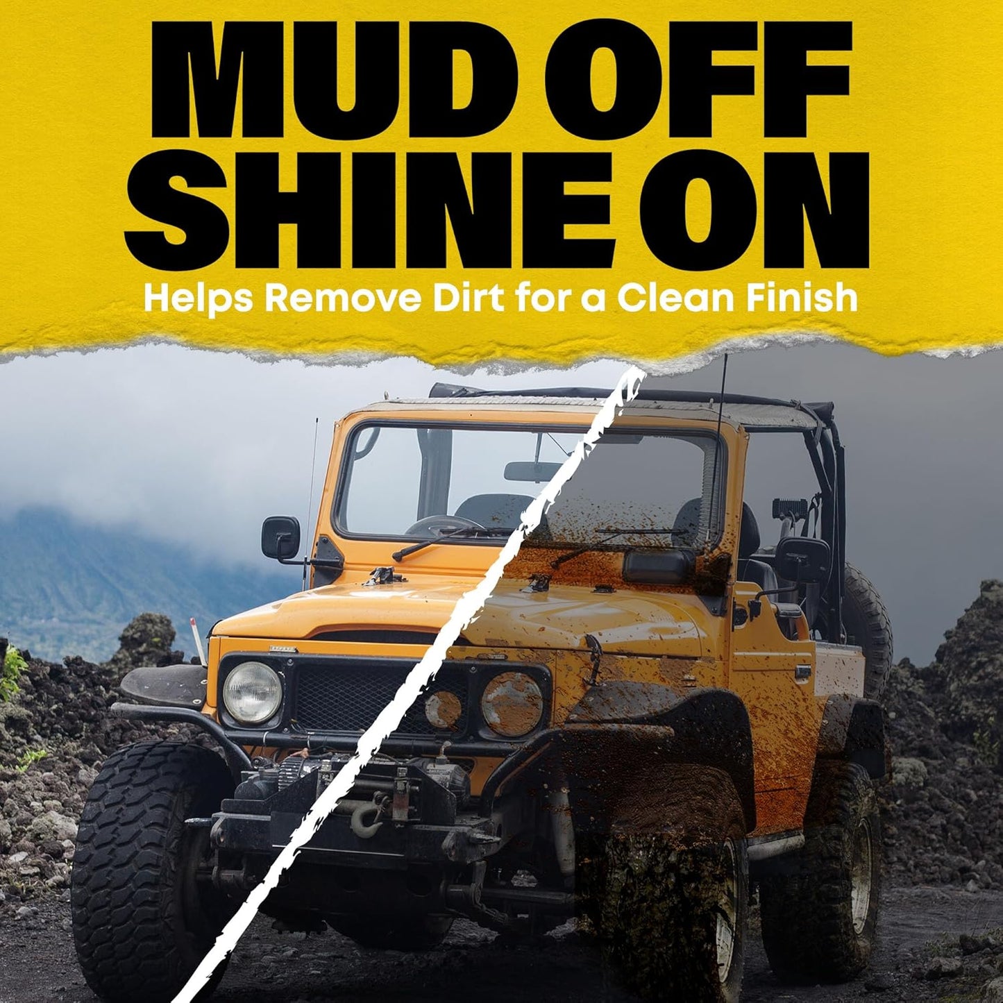 Durabasics Heavy Mud Wash – Highly Concentrated 1:32 Ratio, Thick Foam Car Wash Soap & ATV Cleaner for Trucks, UTV Cleaner, Dirt Bikes & RVs – Works with Foam Cannons & Bucket Washes – 64 fl oz