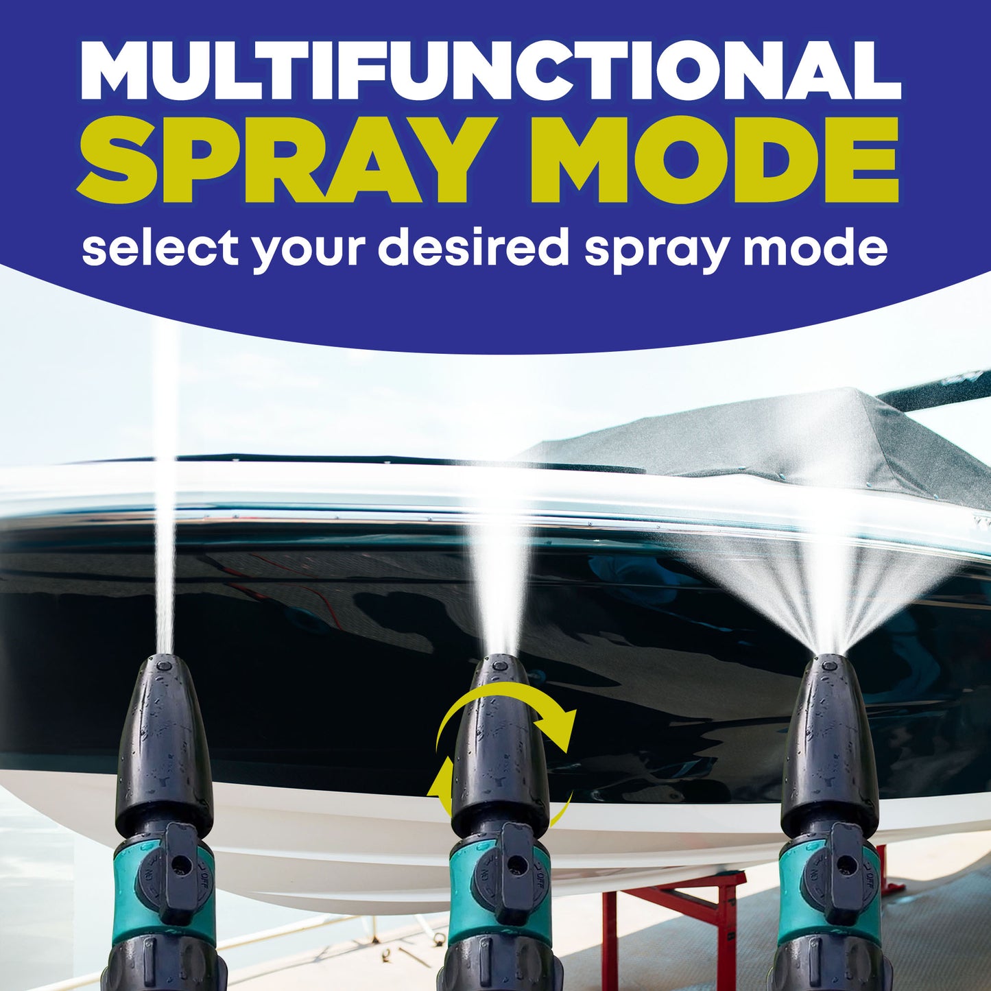Durabasics Salt Remover Flush Kit with High-Pressure Hose- Salt Gone Applicator for Boat - Marine Engine Flush - Perfect for Flushing Inboard/Outboard Motors and Removes Salt Deposits Away