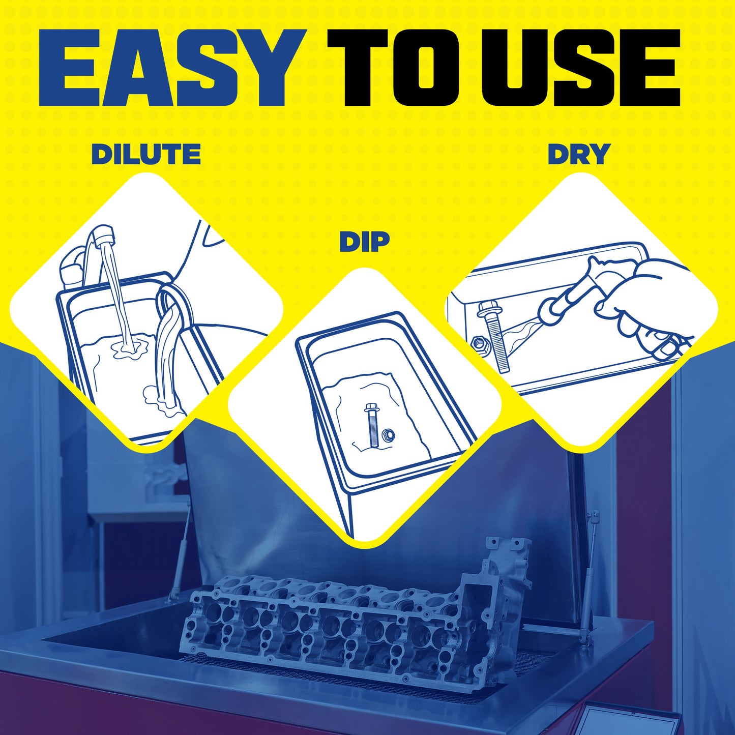 Durabasics [1 Gallon] Ultrasonic Cleaner Solution – Heavy-Duty Parts Cleaner & Carburetor Cleaning Solution – Perfect for Engine & Automotive Parts – Helps Remove Carbon, Grease – Safe on Most Metals