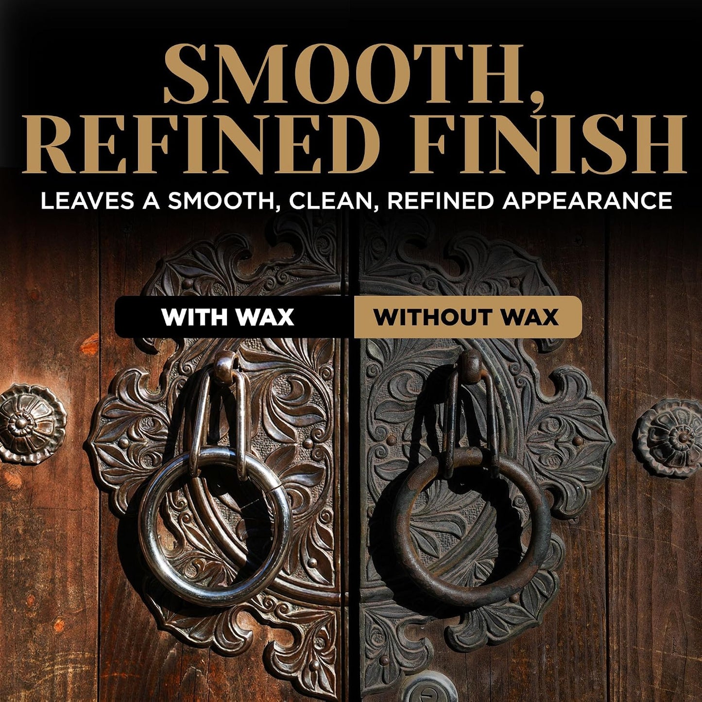 Durabasics Microcrystalline Wax Polish, 6.8 fl oz (200 mL), Metal Wax & Paste Wax for Wood, Leather, Stone & Finished Surfaces, Easy-to-Spread Formula, Includes Applicator & Buffing Cloth
