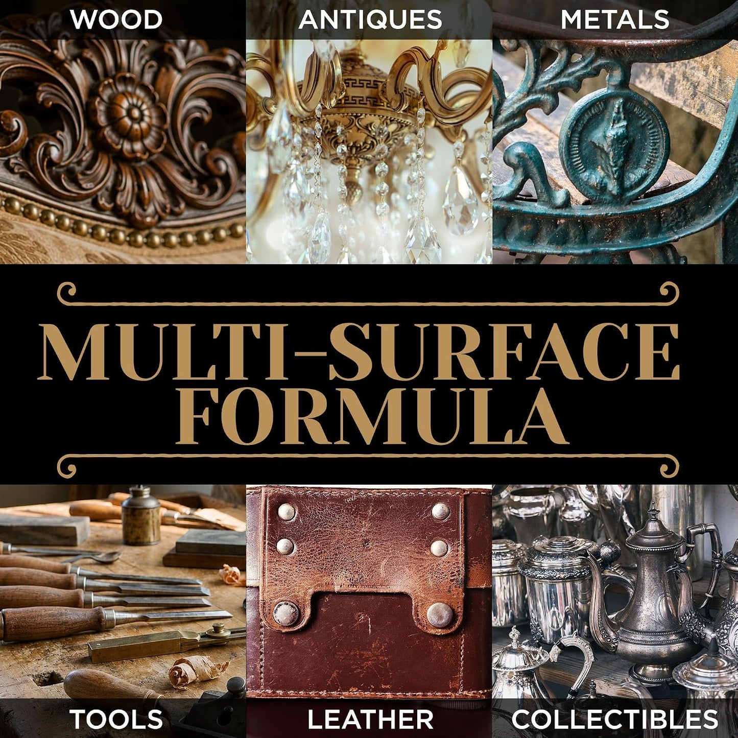Durabasics Microcrystalline Wax Polish, 6.8 fl oz (200 mL), Metal Wax & Paste Wax for Wood, Leather, Stone & Finished Surfaces, Easy-to-Spread Formula, Includes Applicator & Buffing Cloth