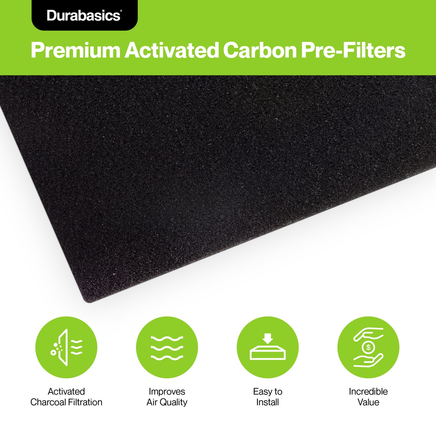 Hamilton Beach True Air 04383, 04384, & 04386 Compatible Pre-Filters (8 Pack)