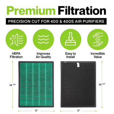 Durabasics HEPA Filter Replacements for Coway Airmega 400 Filter - 2 Pack - Compatible with Airmega Filter Max2 Filter, Conway Air Filter Replacement, Coway Filter Replacement & Coway Airmega 400S…