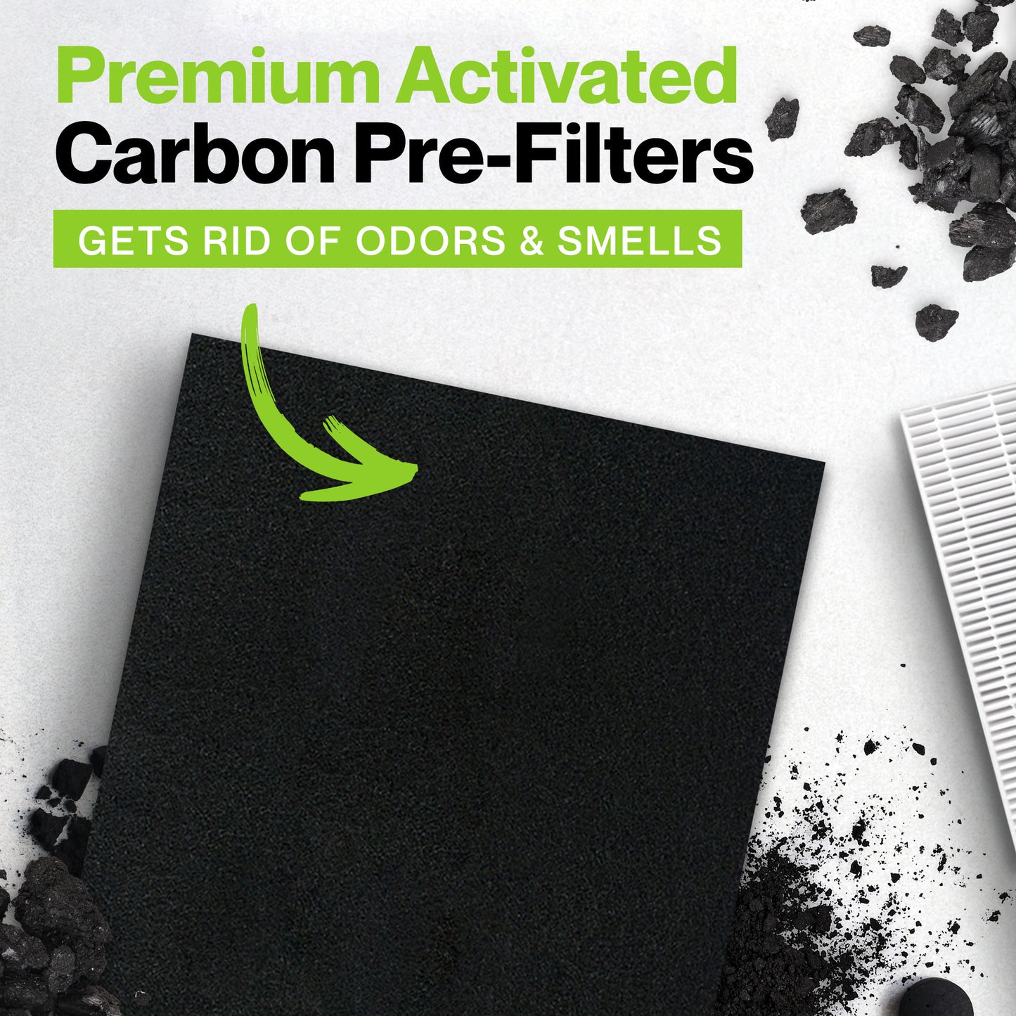 Honeywell HPA300 Compatible Set | 3 HEPA Filters & 4 Pre-Cut Carbon Pre-Filters