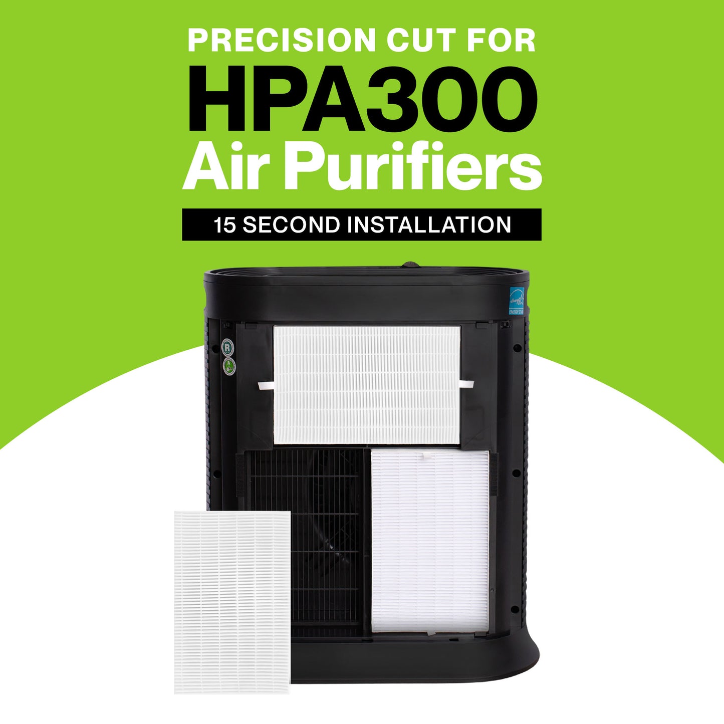 Durabasics HPA300 Compatible HEPA Filter Set - 6 HEPA Filters & 8 Pre-Cut Activated Carbon Pre Filters - Replacements for Honeywell Filter R and Pre-Filter A, HRF-R3, HRF-R2, HRF-R1, HRF-AP1 & HPA 300…