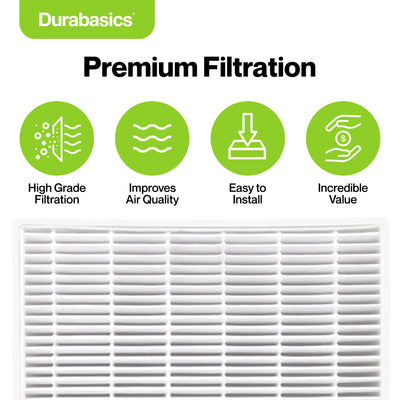 Durabasics Premium Filter Set Compatible with Winix C545 Replacement Filter - 1 Air Filter & 4 Activated Carbon Pre-Filters- Replacement for Winix Filter S, C545 Filter, C545 Winix & Winix Filter C545