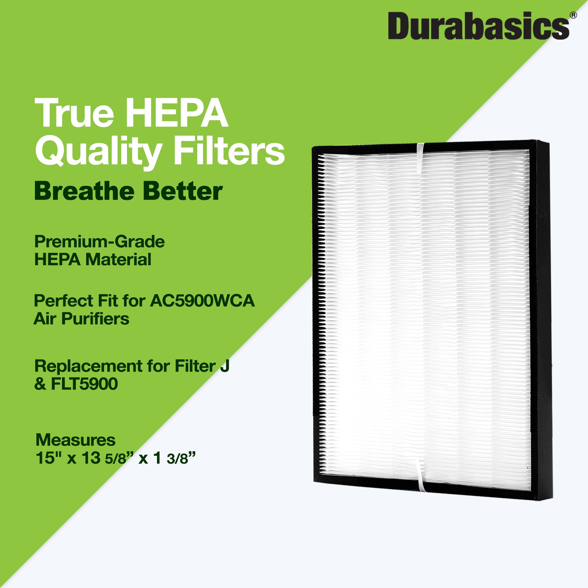 Germguardian flt5900 air purifier hepa replacement outlet filter j