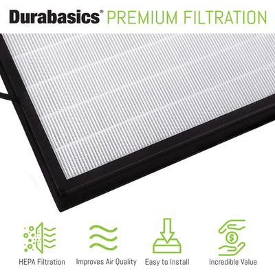 Durabasics HEPA Filter for Airthereal Air Purifier Filter Replacement - 2 Pack – Replacement for Airthereal Air Purifier Filter & Airthereal Pure Morning 7-in-1 HEPA Air Cleaner, APH260