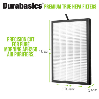 Durabasics HEPA Filter for Airthereal Air Purifier Filter Replacement - 2 Pack – Replacement for Airthereal Air Purifier Filter & Airthereal Pure Morning 7-in-1 HEPA Air Cleaner, APH260