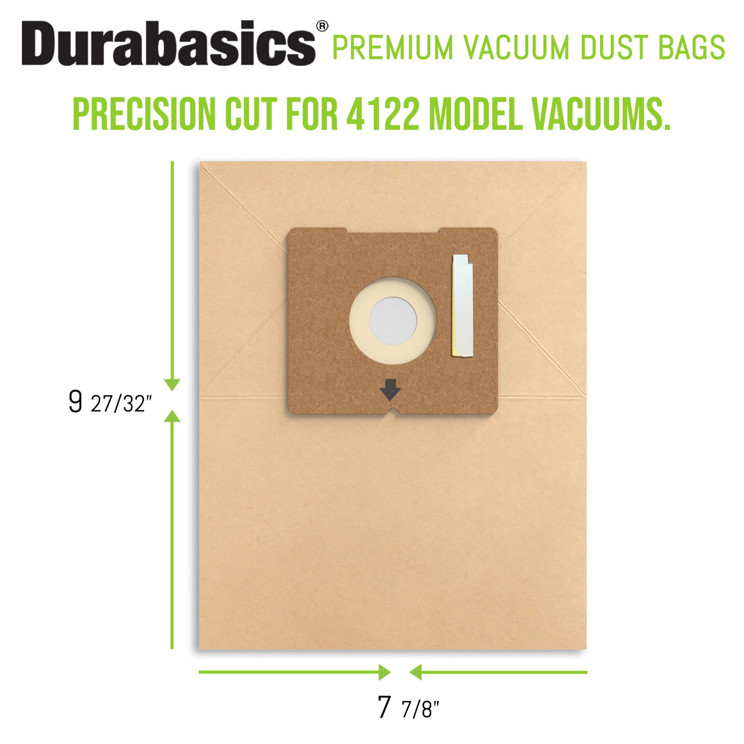 Durabasics Vacuum Bags for Bissell Zing Vacuum Bags - 30 Pack - Compatible with Bissel Zing Vacuum Bags, Zing Bags 4122, Zing Bissell Vacuum, Bissel Bag, Bissell Zing 4122 & Bissell Vacuum Bags 4122…