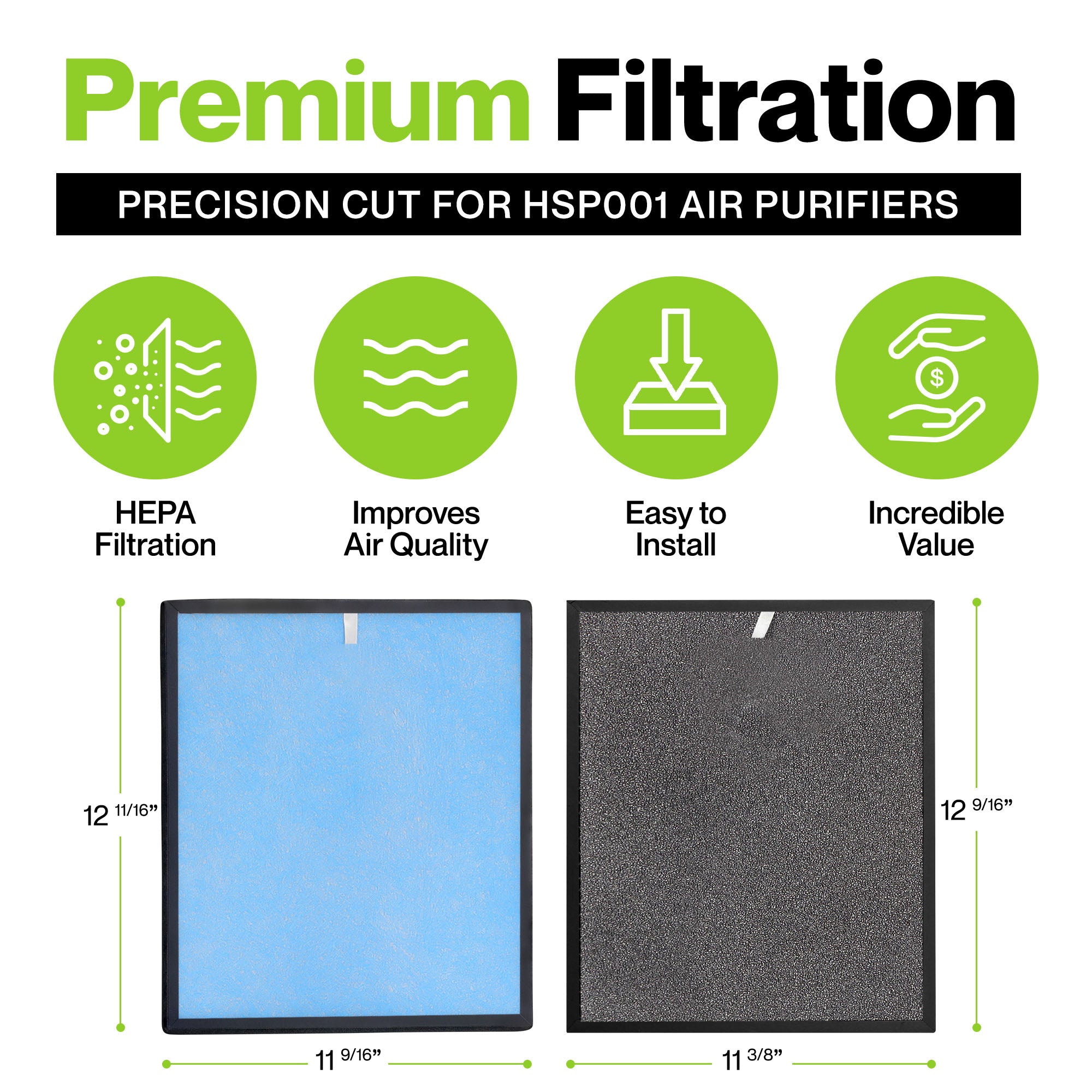 Climestar Filter for Hathaspace HSP001 Smart True HEPA Air