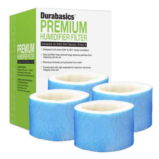 4 Pack of Premium Humidifier Filters | Compatible with Honeywell Humidifier Filter HAC-504, HAC-504AW & Honeywell Filter A | Replacement for Honeywell Filter HCM 350 & Other Cool Mist Humidifiers