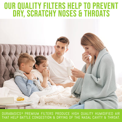 4 Pack of Premium Humidifier Filters | Compatible with Honeywell Humidifier Filter HAC-504, HAC-504AW & Honeywell Filter A | Replacement for Honeywell Filter HCM 350 & Other Cool Mist Humidifiers
