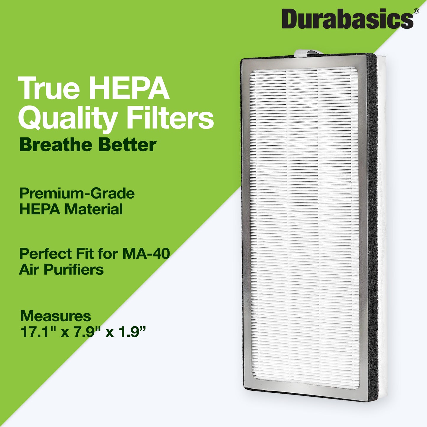 Durabasics Premium HEPA Filter Compatible with Medify MA-40, Medify MA-40 Replacement Filter, Medify MA 40, Medify Air Purifier Filters & MA-40 Replacement Filter - Part ME-40 & ME 40…