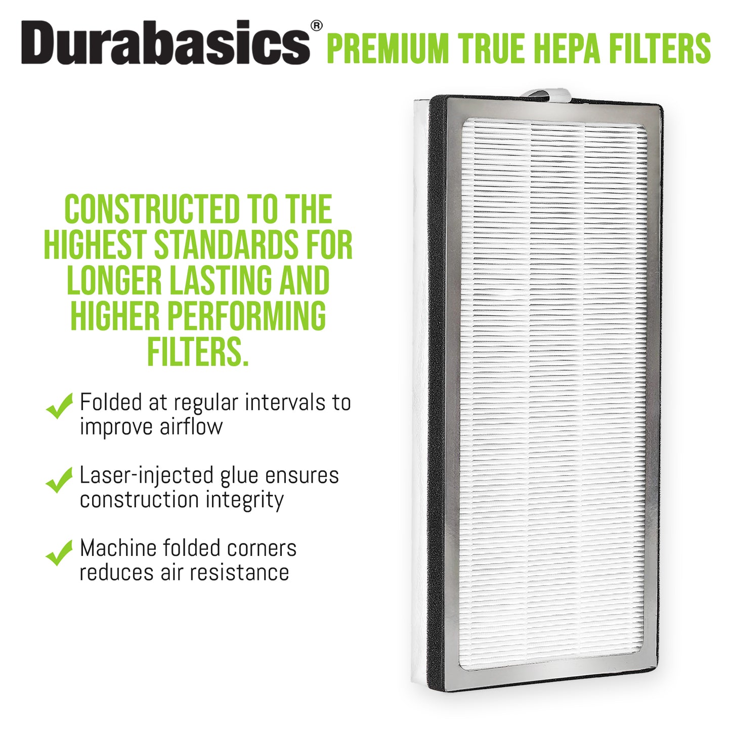 Durabasics Premium HEPA Filter Compatible with Medify MA-40, Medify MA-40 Replacement Filter, Medify MA 40, Medify Air Purifier Filters & MA-40 Replacement Filter - Part ME-40 & ME 40…