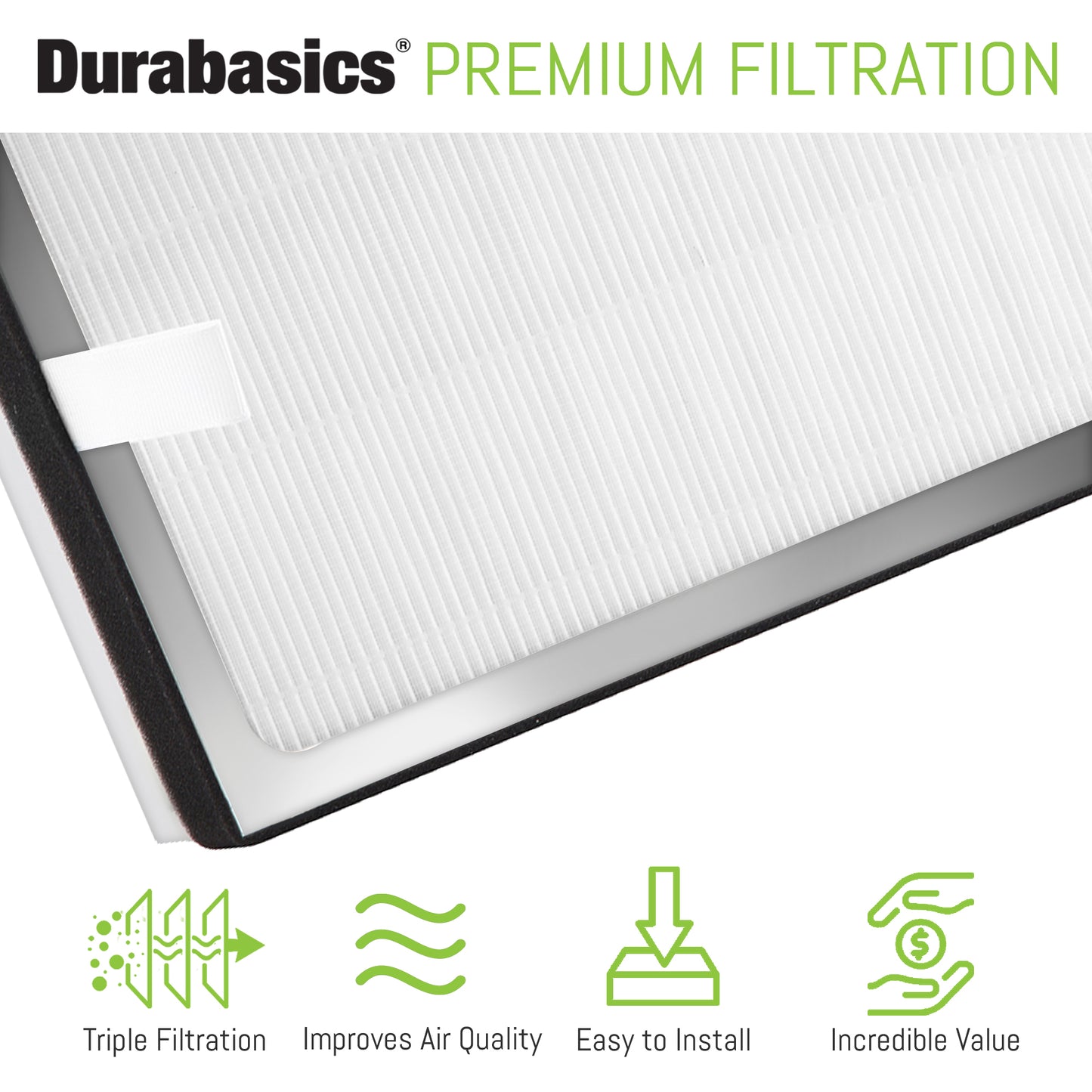 Durabasics Premium HEPA Filter Compatible with Medify MA-40, Medify MA-40 Replacement Filter, Medify MA 40, Medify Air Purifier Filters & MA-40 Replacement Filter - Part ME-40 & ME 40…