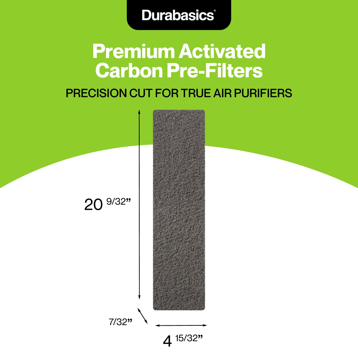 Durabasics Activated Carbon Pre-Filters Compatible with Honeywell B+ - 8 Pack - Extra Zeolite for Maximum Odor Elimination - Replacement for Honeywell Air Purifier Filters B & Honeywell Pre Filter B